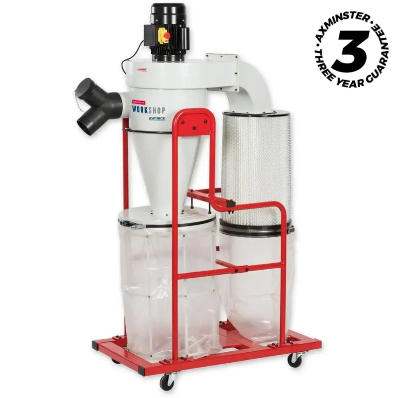 Axminster Workshop Cyclone Dust Extractor - 230V, 1.5kW (AW118CE) | 026107698