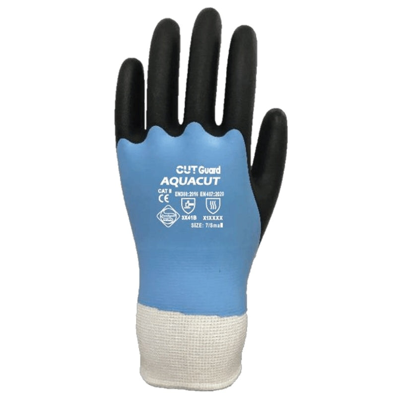 Aquacut 1 Pair Blue Gloves S08, Medium | AQ701620