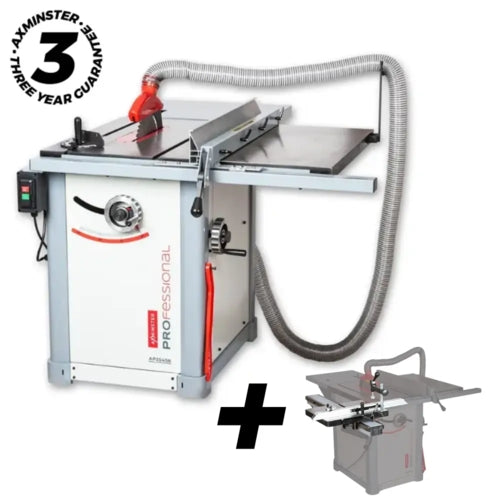 Axminster Professional Table Saw + Sliding Table, 2.5kW (AP254SB) | 025108516ST