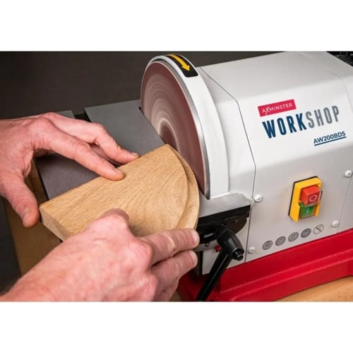 Axminster Workshop Belt & Disc Sander 550W - 230V (AW200BDS) | 026107680
