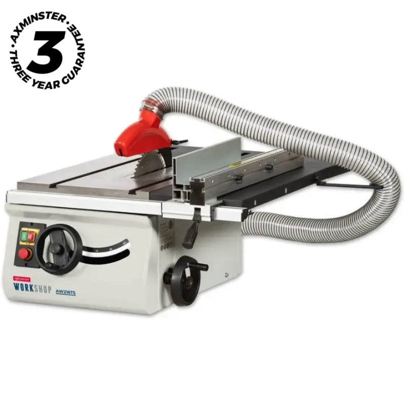 Axminster Workshop Table Saw 216mm, 1.1kW (AW216TS) | 026107712