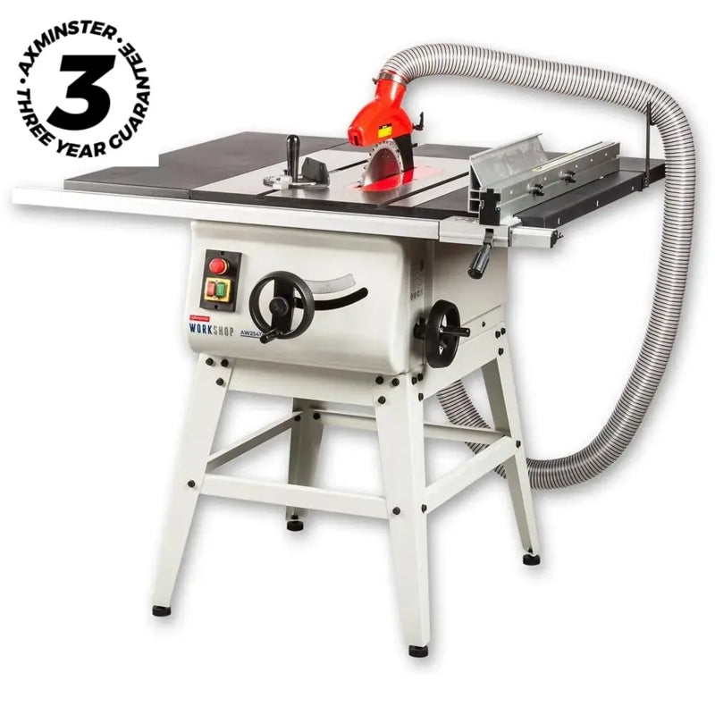 Axminster Workshop Table Saw 254mm, 1.5kW (AW254TS) | 026111810