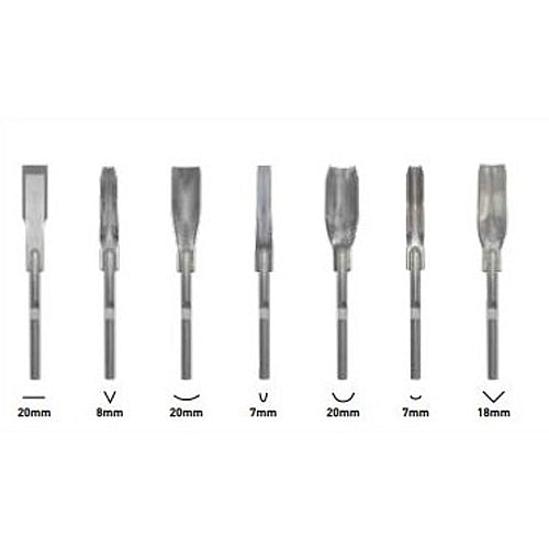 Arbortech Power Carving Chisel Kit with 7 Chisels | PCH.600